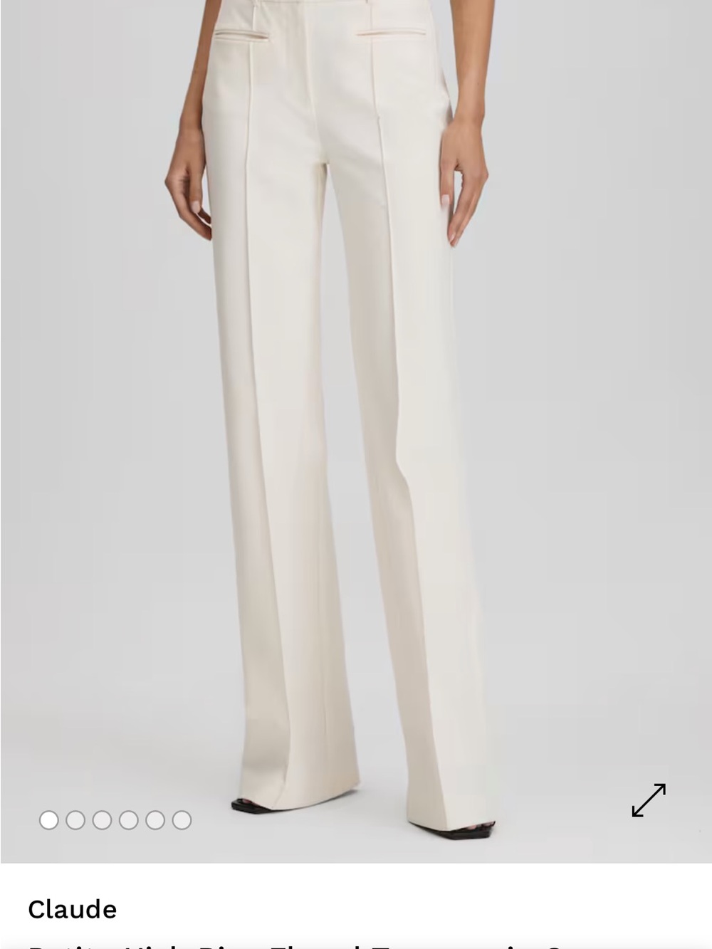 SOLD OUT REISS- Claude High Rise Trousers in Cream